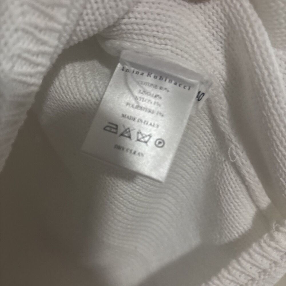 AMINA RUBINACCI ITALIAN DESIGNER LADIES KNIT TOP Size 40/4 - Picture 7 of 8
